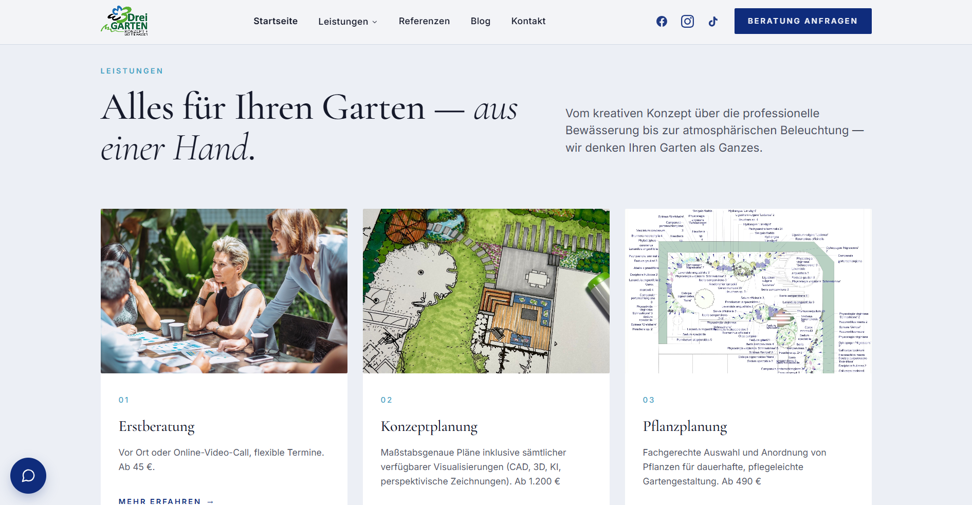 Dreigarten.de weboldal