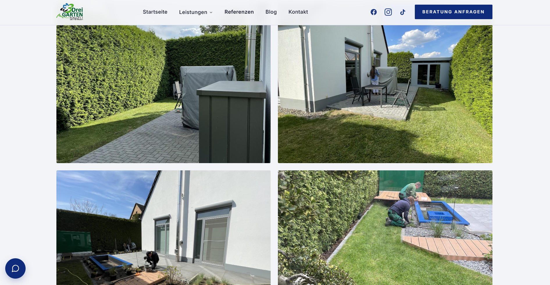 Dreigarten.de weboldal referenciák