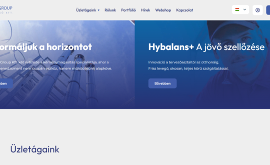 Kamin Group Kft. - weboldal és webáruház készítés - főoldal